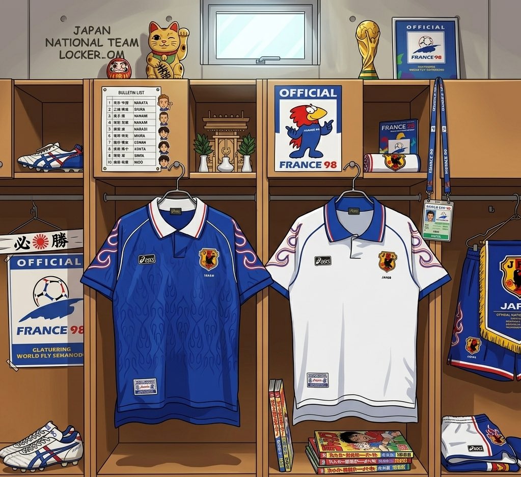 Camisas do Japão na Copa de 98. 🇯🇵

Nostálgico!