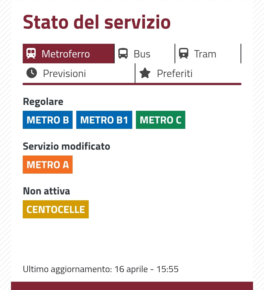 MercurioPsi's tweet image. Ah beh, giusto 40 minuti dopo #ATAC lo ha scritto sul sito..