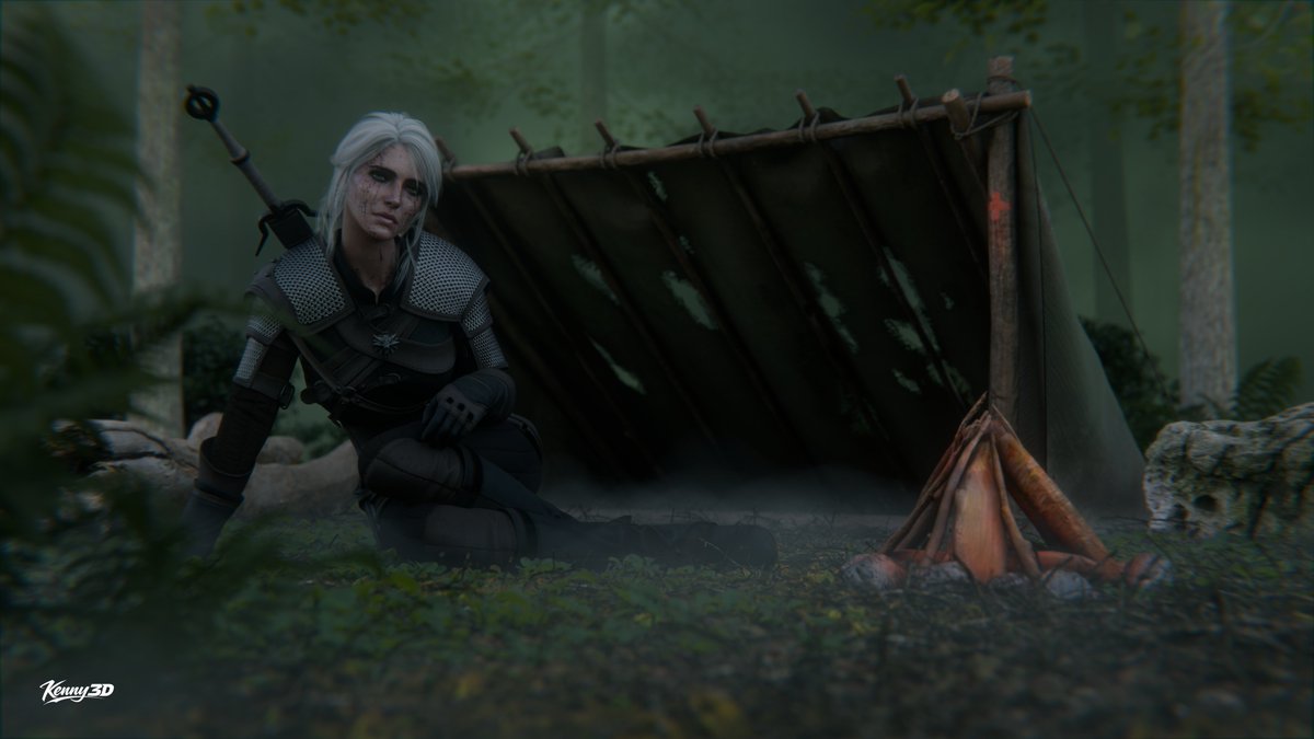 KennyThreeD's tweet photo. Ciri camping in the woods.
#Ciri #Blender https://t.co/YIGwHBbQ9T