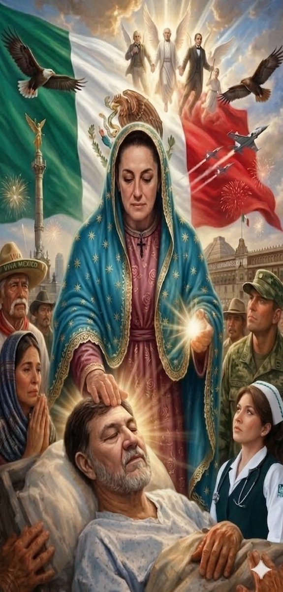 Hyper333_of's tweet photo. los fanáticos seguidores de morena Ven a una presidente compararla con la Virgen de Guadalupe lo cual no solo es una ofensa para el pueblo mexicano si no es una falta de respeto para las personas que profesan la religión católica  con la Virgen de Guadalupe https://t.co/I0AOWLY0Ze