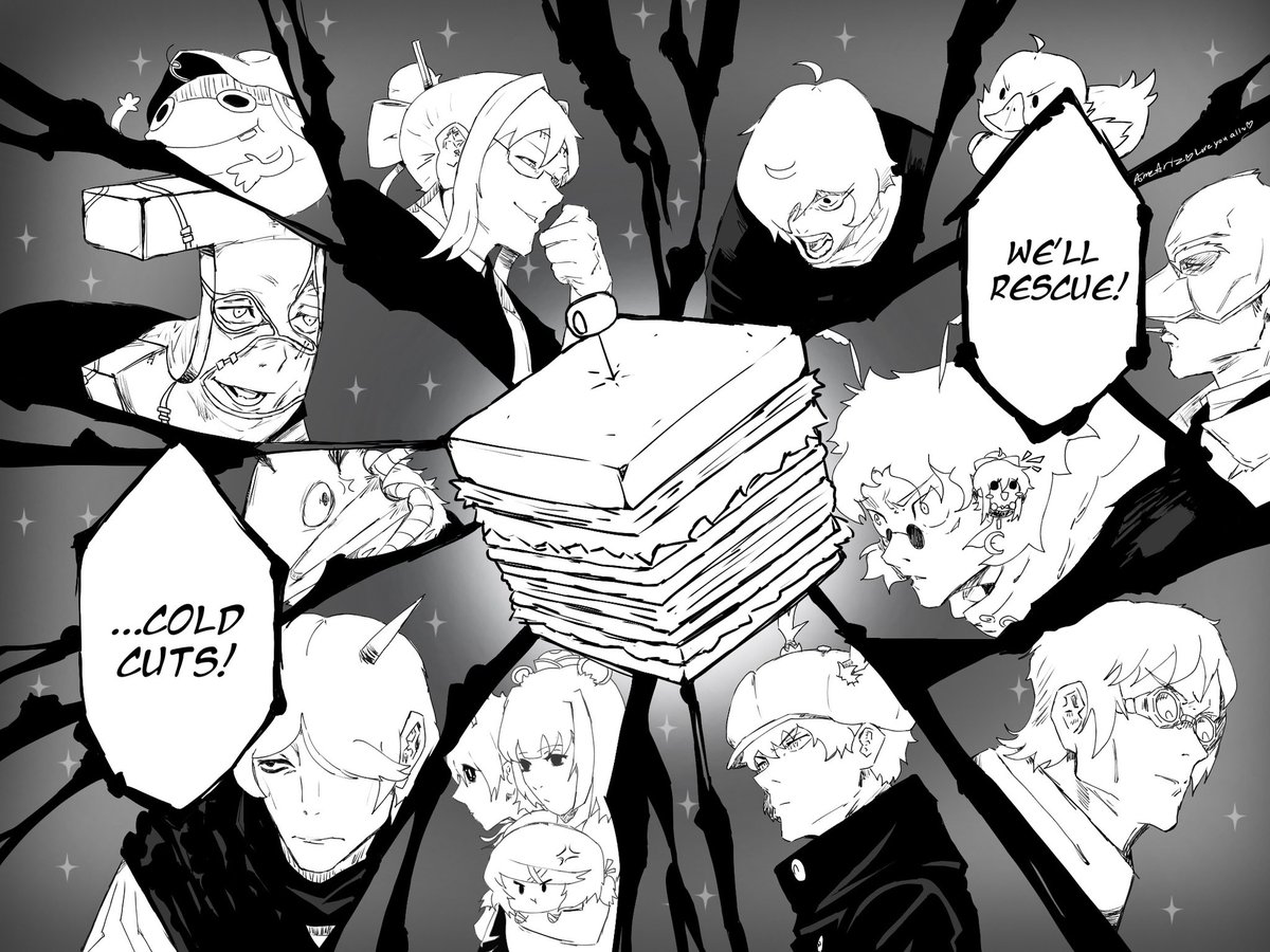 Bean_Centrals's tweet photo. The Coldcut Incident..

Drew over a Manga Spread with all of my lovely friends 🩵 https://t.co/UL1U4f33CV