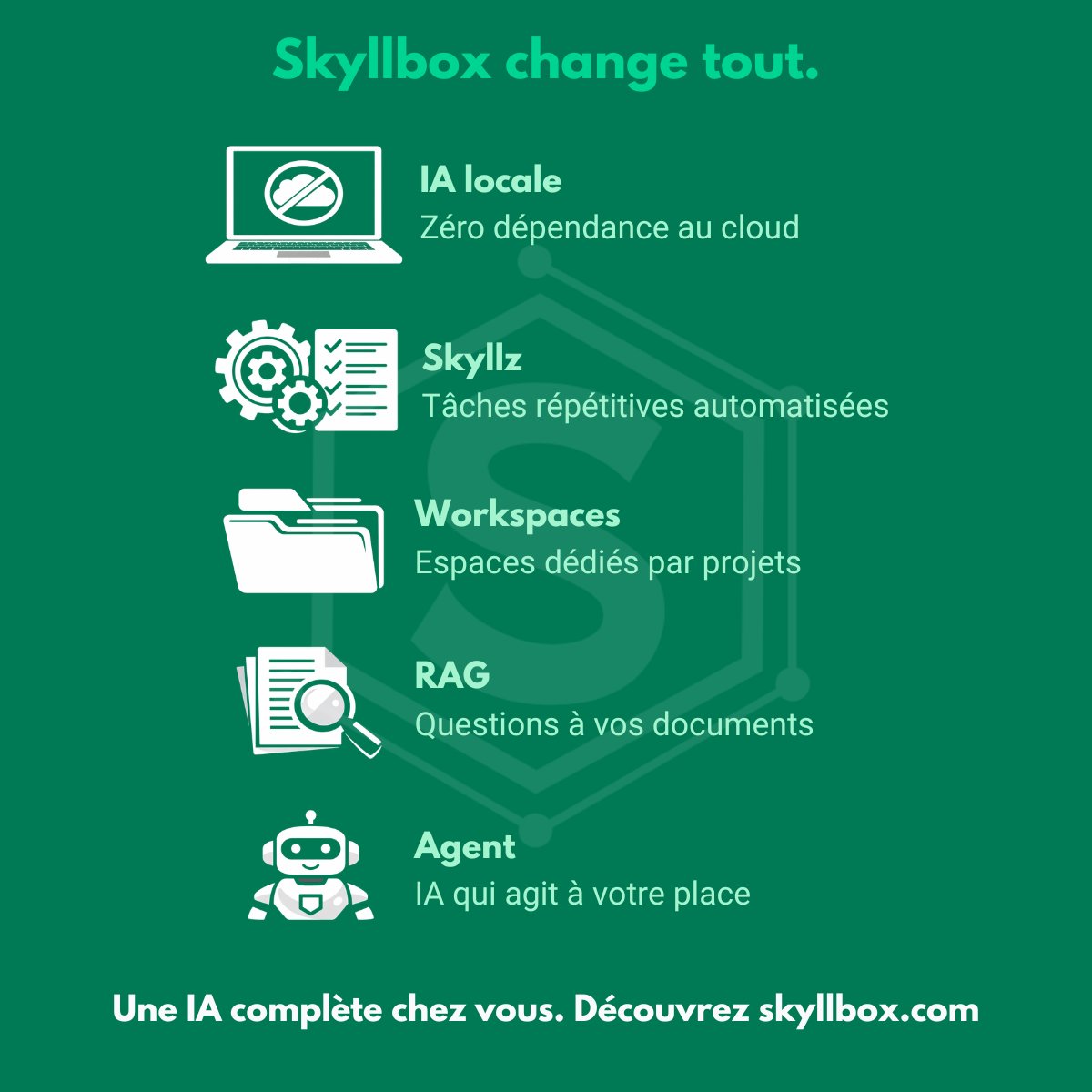 Skyllbox - AI agentic platform, no token cost. tweet media