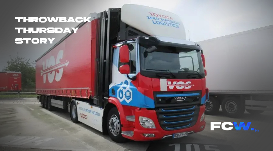 fuelcellsworks's tweet image. Throwback Thursday Story: @Toyota leads the charge with #hydrogen #fuelcell trucks, revolutionizing logistics with #zeroemission power.  using four hydrogen trucks to help distribute spare parts from its sprawling European warehouse at Diest in Belgium.

#H2Now