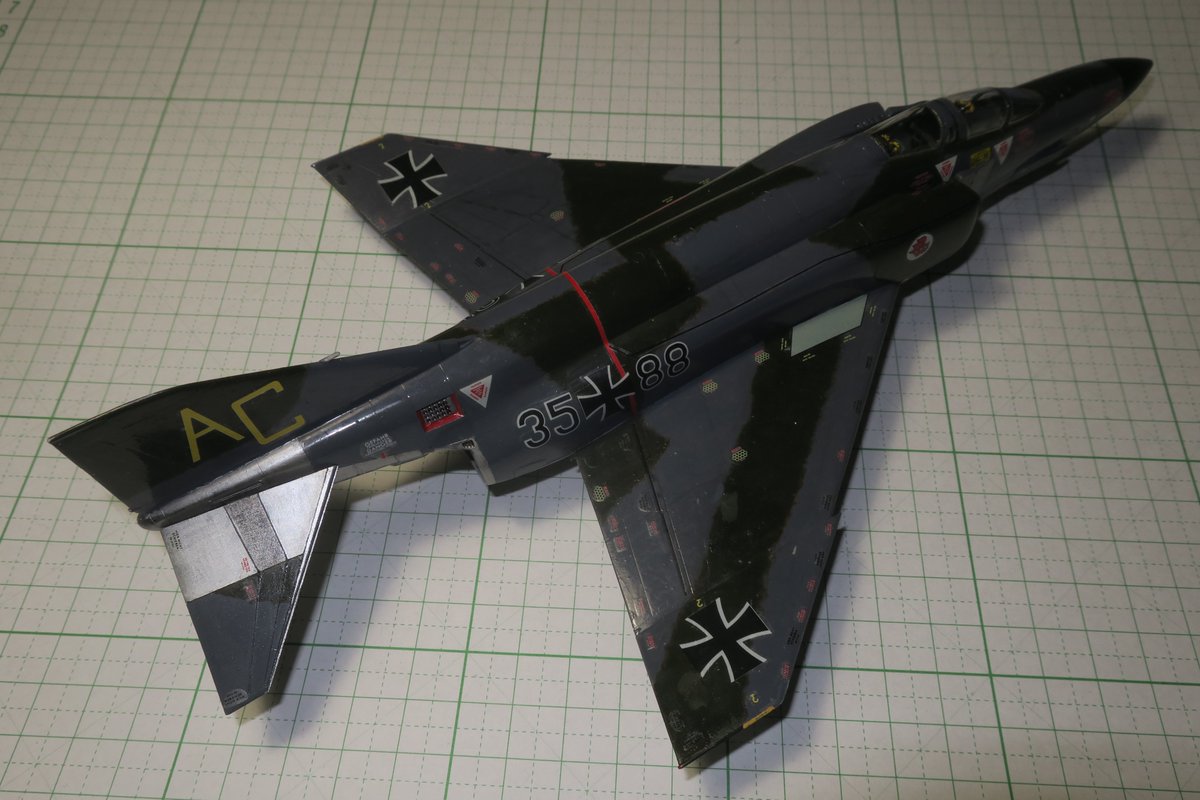 nyoshinori's tweet image. #fujimi 1/72 #RF-4E #Phantom II #immelmann （その28）スタビレーターと左主翼下側のパイロン、そして降着装置を取り付けました。#172scale #airmodel #plamodel #scale72 #scaleaircraftmodel #scaleaircraftmodelling #スケールモデル #プラモデル #模型 #素組み #飛行機模型 #牛歩モデリング