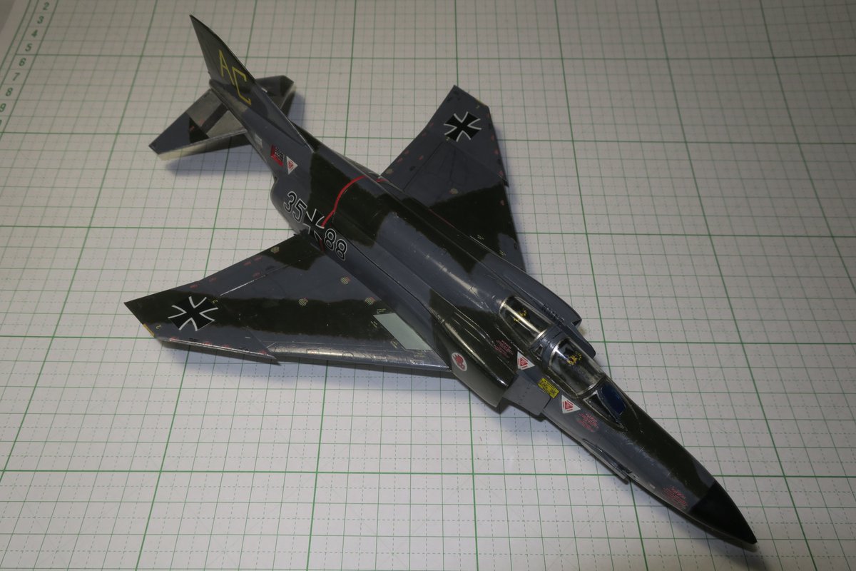 nyoshinori's tweet image. #fujimi 1/72 #RF-4E #Phantom II #immelmann （その28）スタビレーターと左主翼下側のパイロン、そして降着装置を取り付けました。#172scale #airmodel #plamodel #scale72 #scaleaircraftmodel #scaleaircraftmodelling #スケールモデル #プラモデル #模型 #素組み #飛行機模型 #牛歩モデリング
