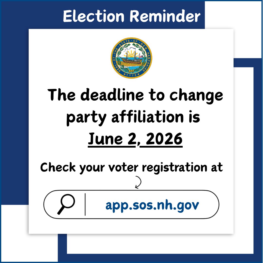 New Hampshire Secretary of State tweet media