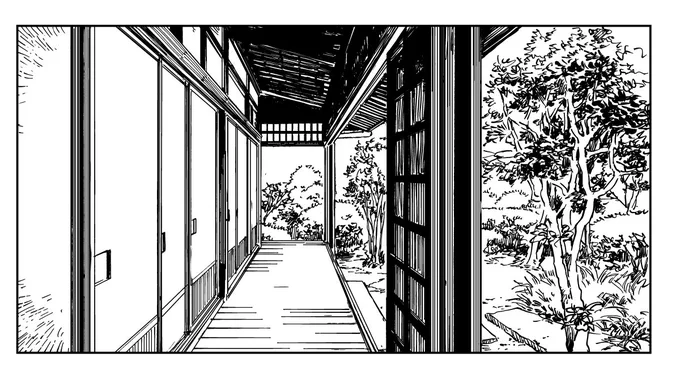 ハァ ハァ 絶対こんなに背景描き込む必要無いのに 