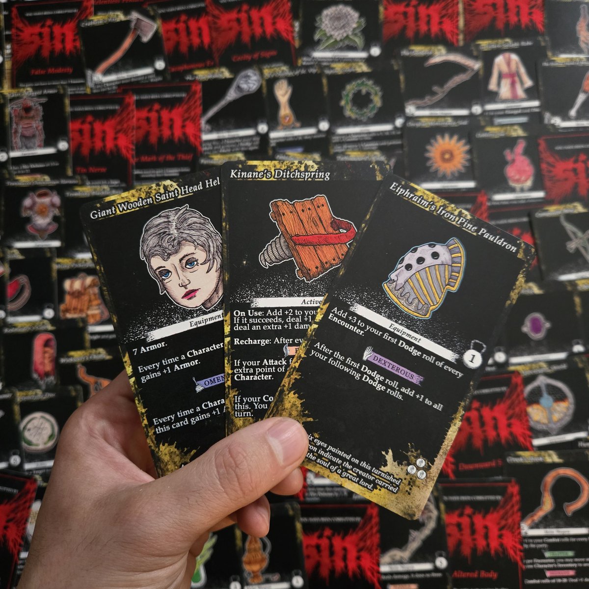 The fact that my card game was completely made by me, by hand, has ...