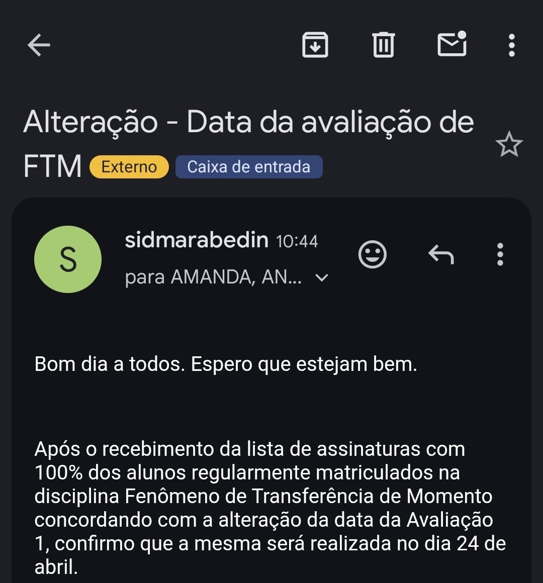gabystudyy's tweet photo. eu ia ter q estudar no feriado pra prova de Fenômeno de Transferência de Momento MAS O BEM VENCEUUU https://t.co/hgs0bPnB5T