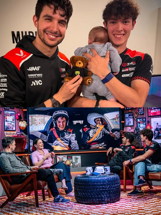 😍🥰 Oliver Bearman ve Esteban Ocon, gazeteci Laura Winter'ın bebeği ile birlikte...