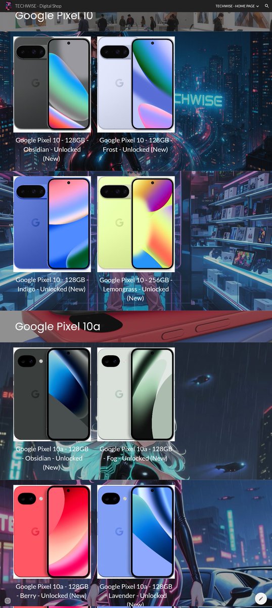 TechWise100's tweet photo. 🔥 SHOP SMART WITH TECHWISE 🔥🛍️

📱Google Pixel 10 vs 10a ⚡

🌌 Pixel 10
• 📸 50MP
• ⚡ Tensor G5
• 📺 120Hz

💰 $550 (Amazon)

⚫ Pixel 10a
• 📸 48MP
• ⚡ Smooth
• 🔋 Strong

💰 $450 (Amazon)

🌐🛒 https://t.co/ExSdwtDaZ8

#TECHWISE #Pixel10 https://t.co/cgCcgb8jOs