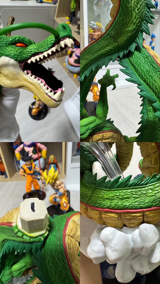 la_7tys's tweet photo. とあるフリマアプリでラストワン賞の神龍を購入しましたが商品が本物かどうか知りたいです。知人の持っている物と比べて違う気がしています。
こちらの商品についてのご意見や本物か偽物の見分けが分かる方は情報提供お願いします。左：知人 右：商品
＃拡散希望
＃ドラゴンボール
＃DRAGONBALL
＃神龍 https://t.co/TqT26XCzvB