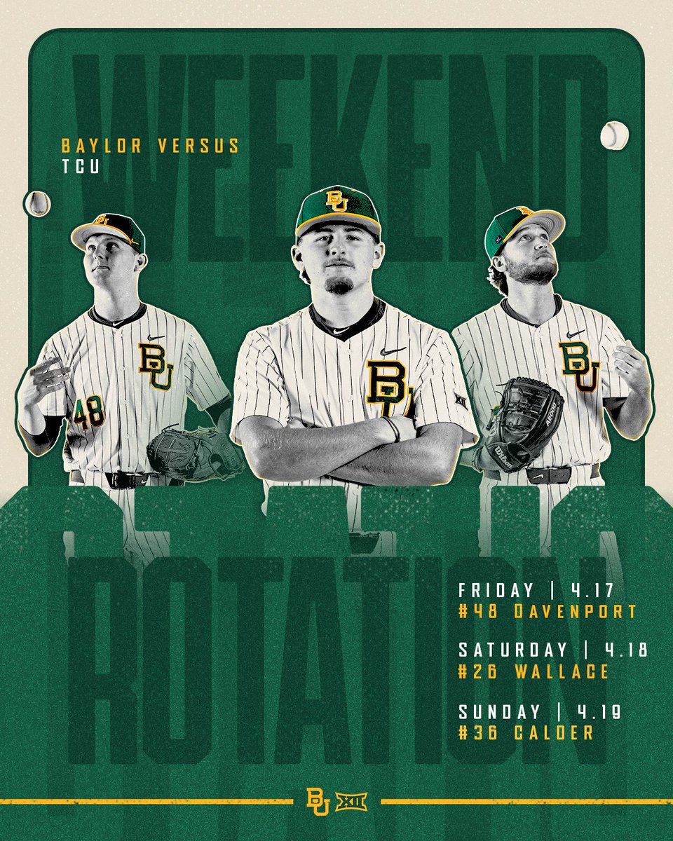 BaylorBaseball's tweet image. Arms are set ⛽️

#SicEm 🐻⚾️ | #Together