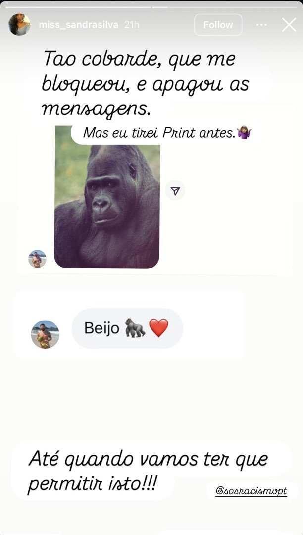 CANCELEM ESTE RACISTA!!!! 
Ser desprezível.

#sstvi