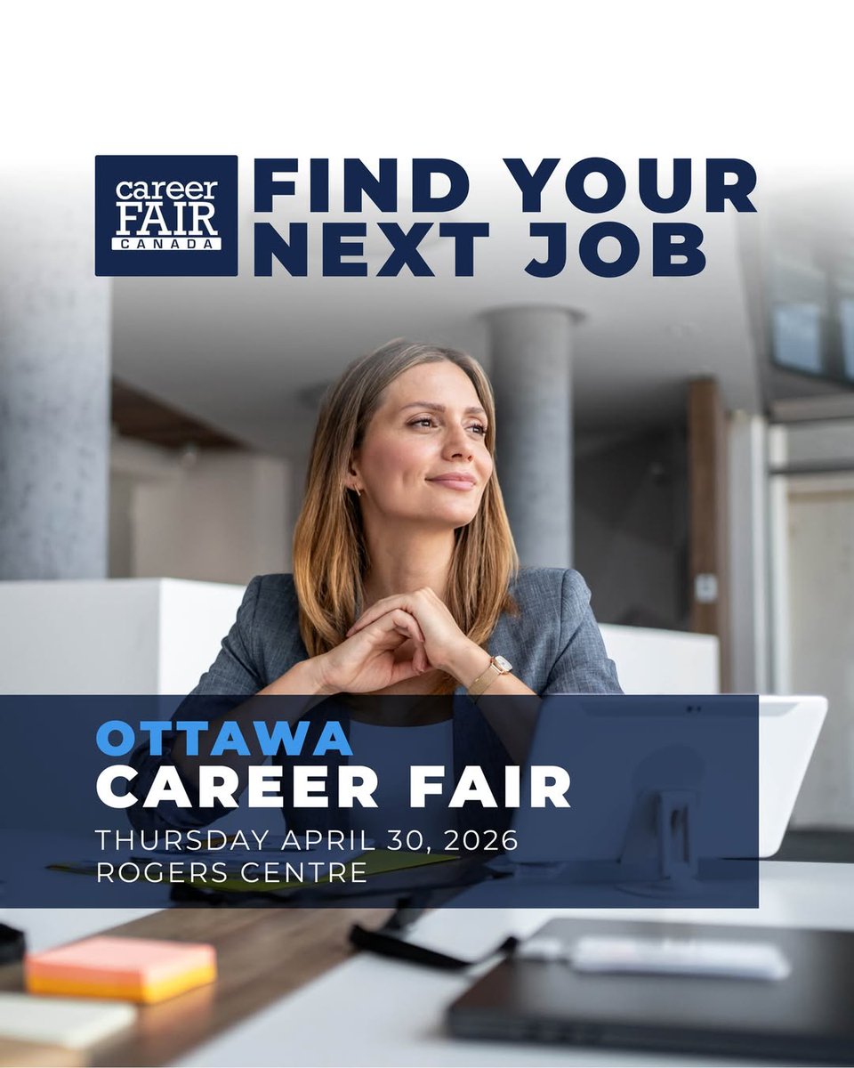 MediaClassified's tweet photo. Don’t miss out Ottawa! The Career Fair Canada event is just a few weeks away!
Where: Rogers Centre Ottawa
When: April 30 2026
Come and discover great career opportunities!
Register for your free tickets at https://t.co/drpppQt0zp https://t.co/JSFHDYx6QB