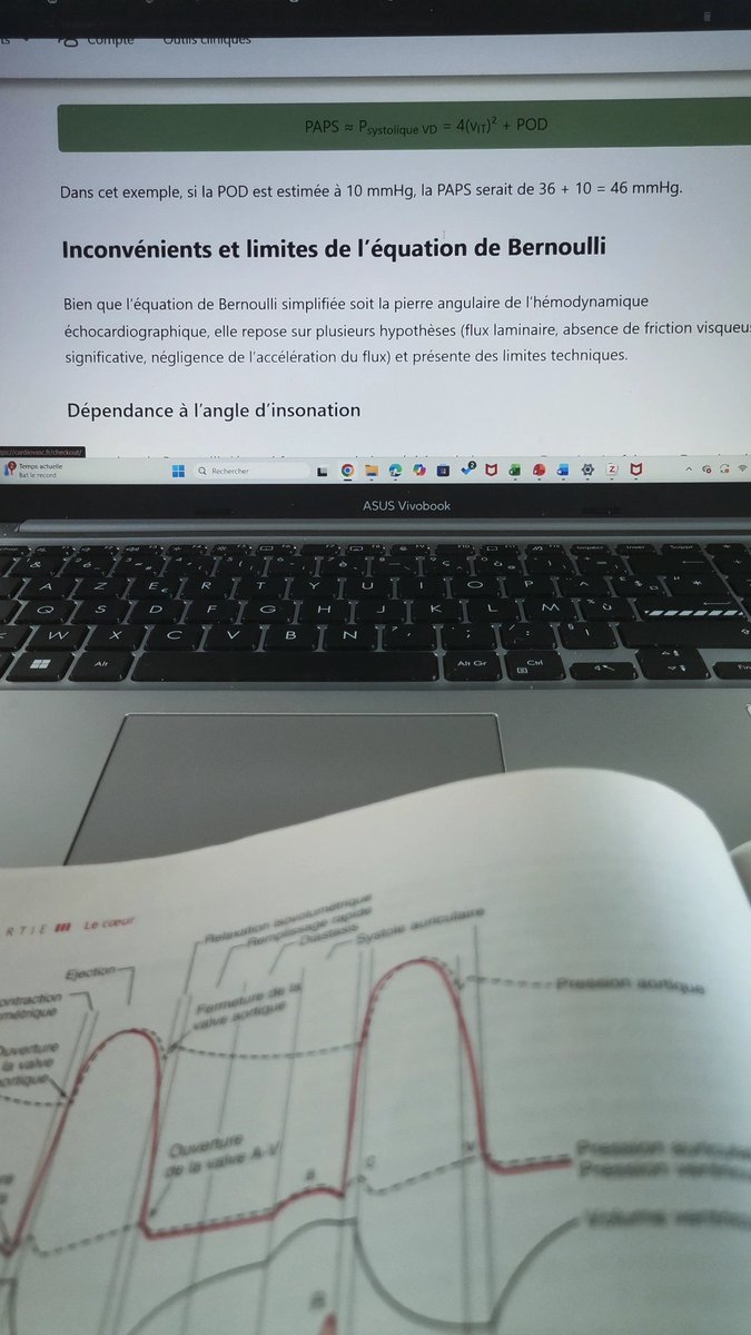 Quand j'essaye de me faire une mise à jour en physiologie cardiovasculaire, mais que c'est rempli de mécanique des fluides. Le lien entre les deux est incroyable.