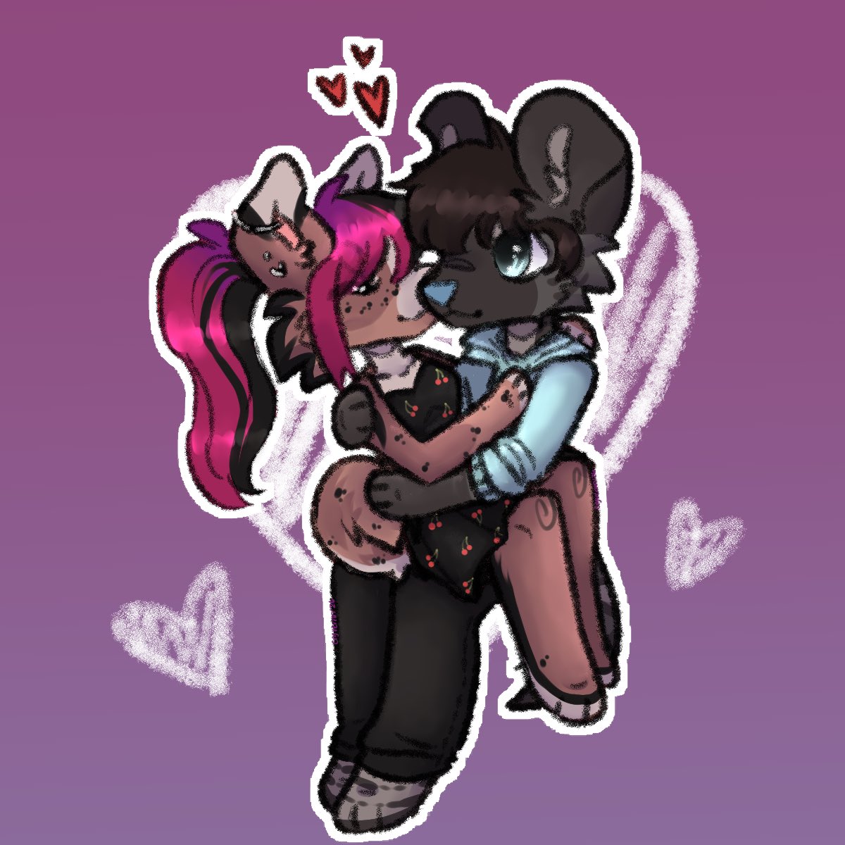 Cryvernn's tweet photo. Yeah we in love or whateva 
#furry #furryart #fursonas #couple #cute #furryartist https://t.co/RfmNZxAFvr