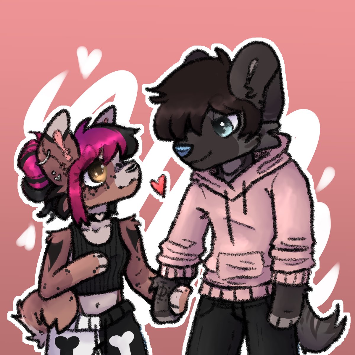 Cryvernn's tweet photo. Yeah we in love or whateva 
#furry #furryart #fursonas #couple #cute #furryartist https://t.co/RfmNZxAFvr