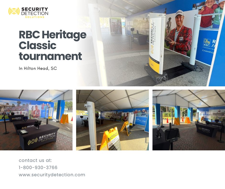 SDMDX's tweet photo. Proud to support the RBC Heritage ⛳
Safe, fast, seamless entry for all.

#RBCHeritage #EventSecurity https://t.co/6XacGe1zkS