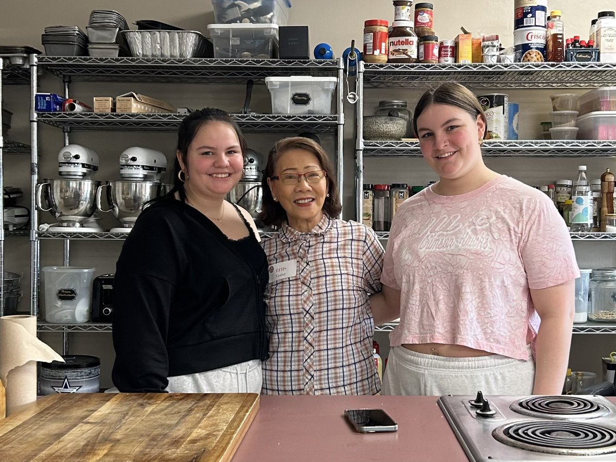 Meet Macey and Mia’s Lola. They prepared pancit for our class today. Pancit is a Filipino dish. Lola speaks Tagalog and English and is 91 years young. We learned about her culture. What a wonderful class!