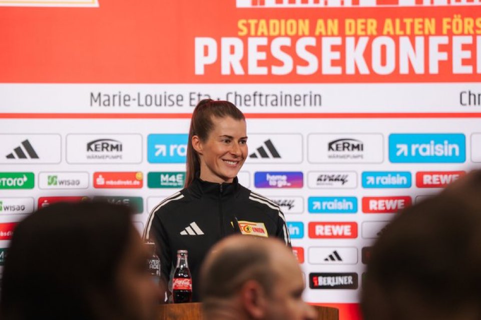 fcunionfr's tweet photo. Avec un peu de retard, l’Union a officialisé Marie-Louise Eta à la tête du club. https://t.co/njx24A96f7