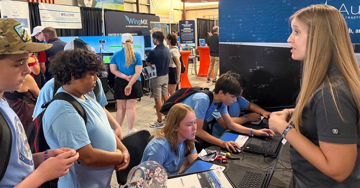 AdacelSystems's tweet photo. At @SunnFunFlyIn,  we’re giving attendees a hands-on look at the skills behind ATC with our MaxSim Tower Simulator and ATC training games.  If you're attending, stop by and see us in the Buehler Building. We'd love to introduce you (or a future controller) to the world of ATC. https://t.co/mNVDdEsHhr