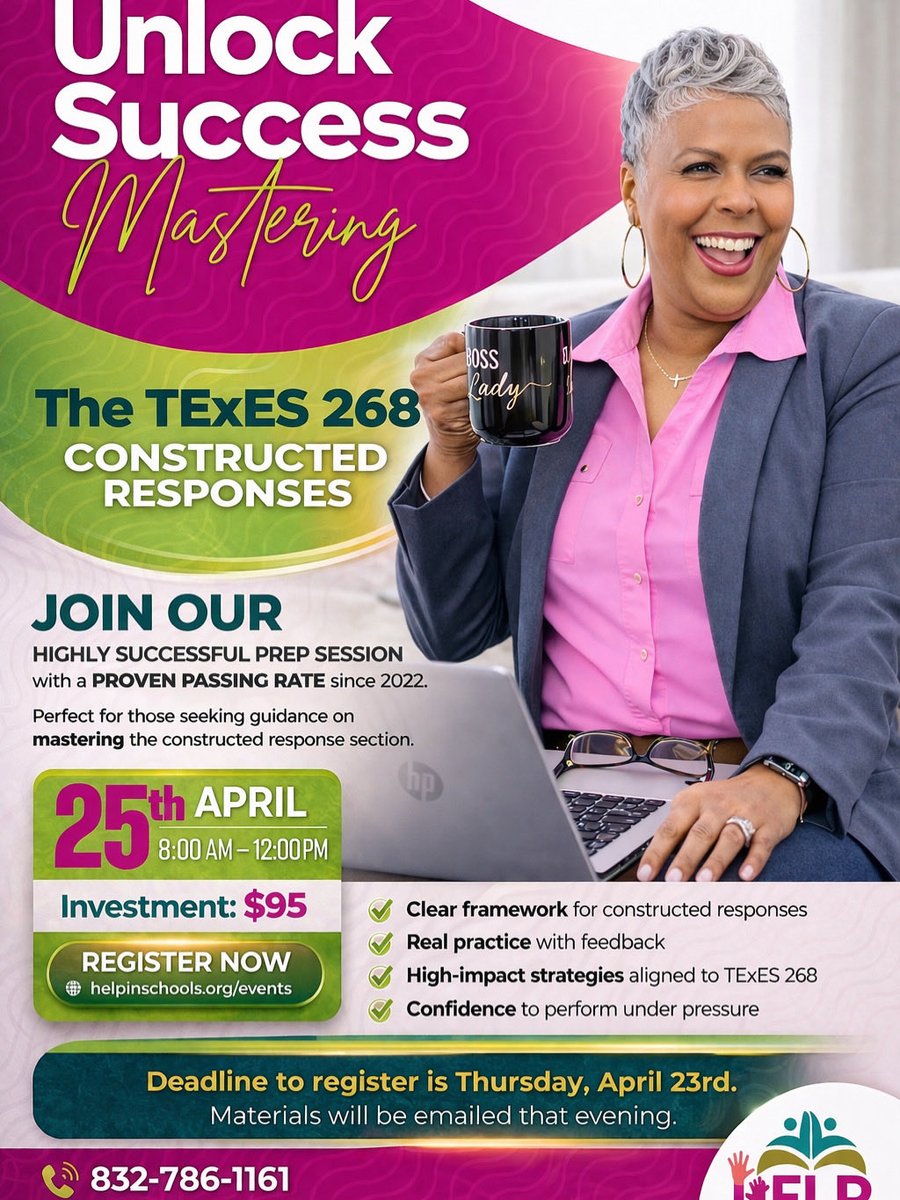 drrachelalex's tweet image. Spread the word! Registration is open. Click the link to reserve your seat. helpinschools.org/events #texes268 #Principal #ConstructedResponse #aspiringprincipal #TExES268