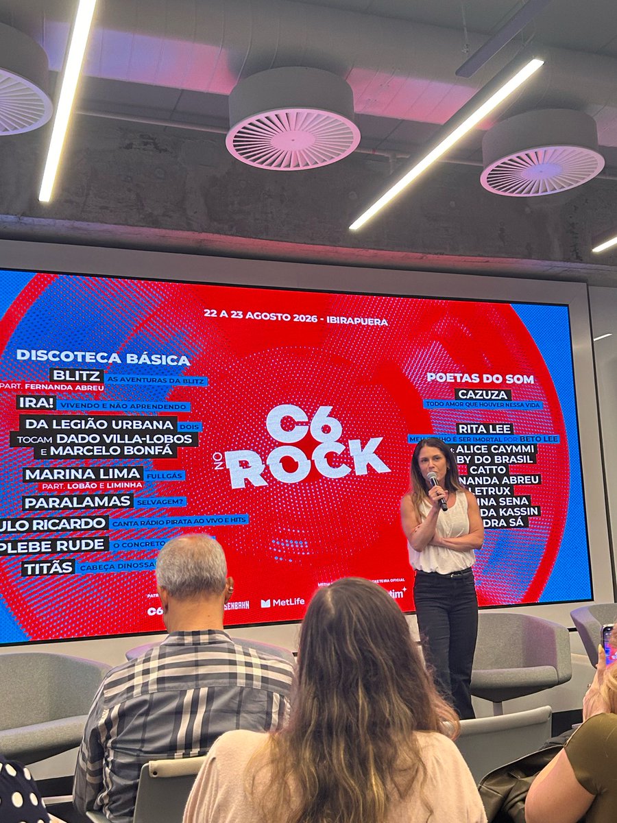 livbrandao's tweet photo. A mesma trupe do excelente C6 Fest tá de festival novo: C6 Rock, dedicado ao BRock, nos dias 22 e 23 de agosto, no Ibirapuera, em São Paulo. https://t.co/M7j6qyJUDq