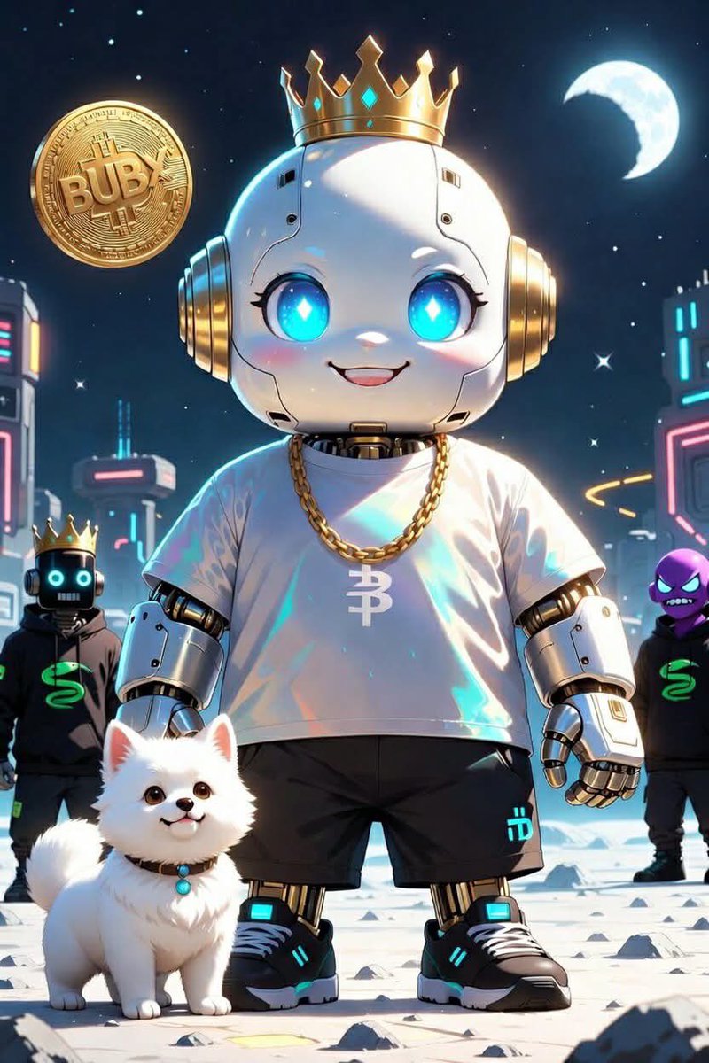 ninalovvve11's tweet photo. 👑 King BUBUX just landed on the Moon! 🌕✨
With my little white buddy by my side, wearing a crown, a chain, and a full drip – because you don't just go to the Moon like you used to 💎
Who else is jumping on the bandwagon?
#BUBUX #ToTheMoon # https://t.co/dF3KSahhIZ