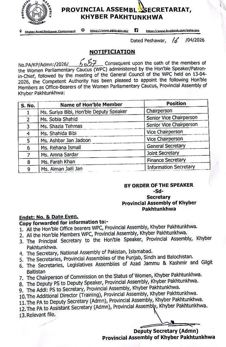 Provincial Assembly Of Khyber Pakhtunkhwa tweet media