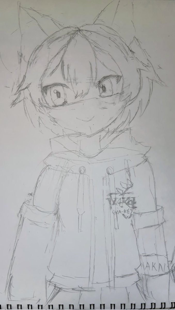 h_akane0804's tweet photo. ちょっと遅い時間ですが今日の朝、あかねの落書きを描きました。
もし心配をかけてたら本当にすみません....。 https://t.co/ujCbePXriT