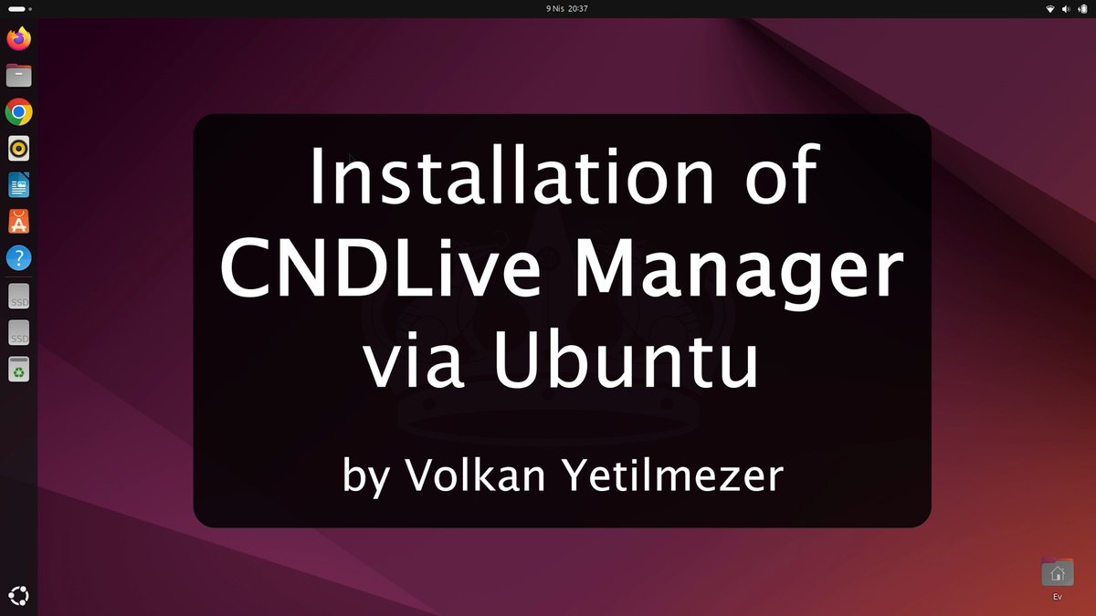 yetilmezer's tweet photo. Installation of CNDLive Manager vie Ubuntu by Volkan Yetilmezer https://t.co/oBaNLO1Wsp @CNDLive https://t.co/uxH317wZPy