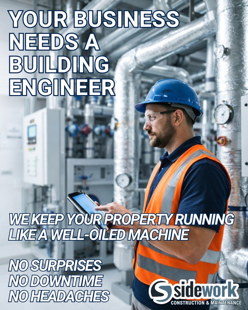 Sidework_CM's tweet image. A well-run building doesn’t happen by accident - it takes the right team behind the scenes.🔧

Sidework’s services keep your systems efficient, safe, &amp;amp; running strong.

🌐 sideworkcm.com

#FacilityManagement #BuildingMaintenance #SideworkCM #CommercialMaintenanceContract