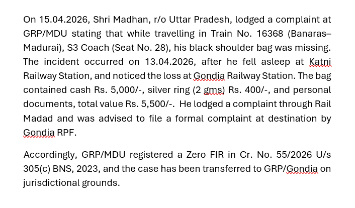 RPF MADURAI DIVISION tweet media