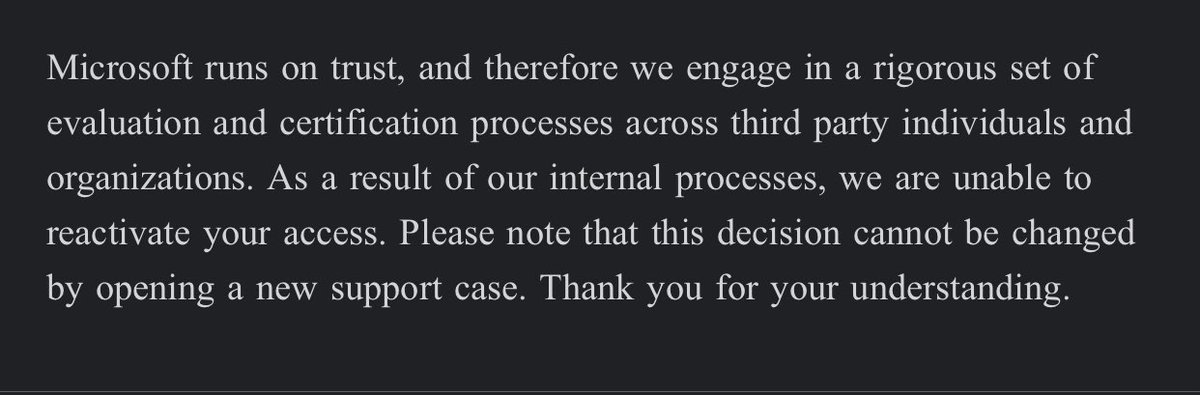 lonewolff02's tweet photo. So @Azure @AzureSupport engineers now just wake up and start disabling accounts without proper verification? 🤔
Like what exactly is the process here… vibes and assumptions? You claim “fraudulent activity” but can’t even provide clear evidence or give people a fair chance. https://t.co/9t7vFizeQb