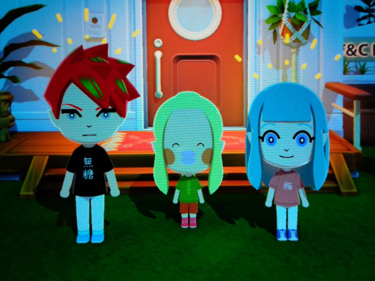 無糖TシャツとコマツナTシャツと梅Tシャツ作った