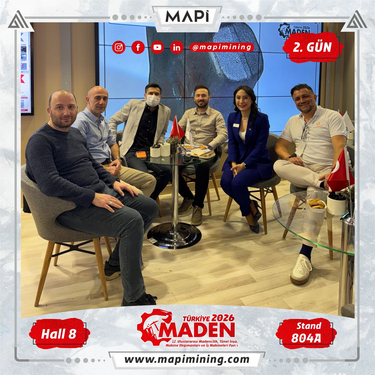 mapimining's tweet image. Fuar boyunca öne çıkan temaslardan kesitler - 2.Gün
Teknik ihtiyaçların doğrudan ele alındığı verimli görüşmeler gerçekleştirdik.

Snapshots from key engagements during the exhibition - Day 2
Productive discussions focused on real operational needs.

#mapi #mapimining