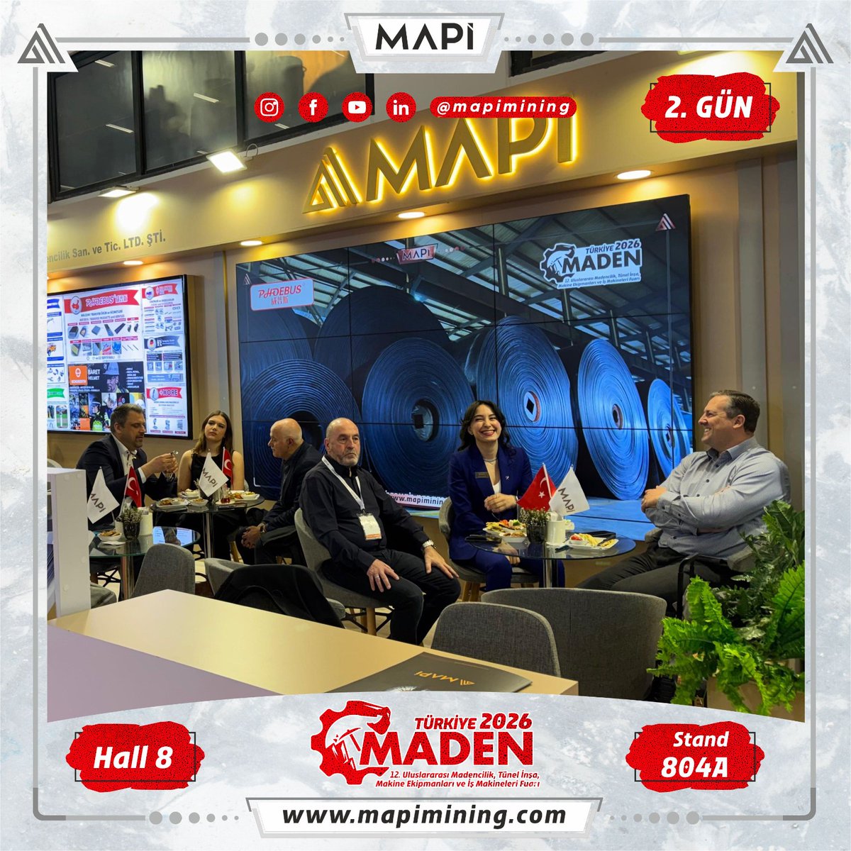 mapimining's tweet image. Fuar boyunca öne çıkan temaslardan kesitler - 2.Gün
Teknik ihtiyaçların doğrudan ele alındığı verimli görüşmeler gerçekleştirdik.

Snapshots from key engagements during the exhibition - Day 2
Productive discussions focused on real operational needs.

#mapi #mapimining