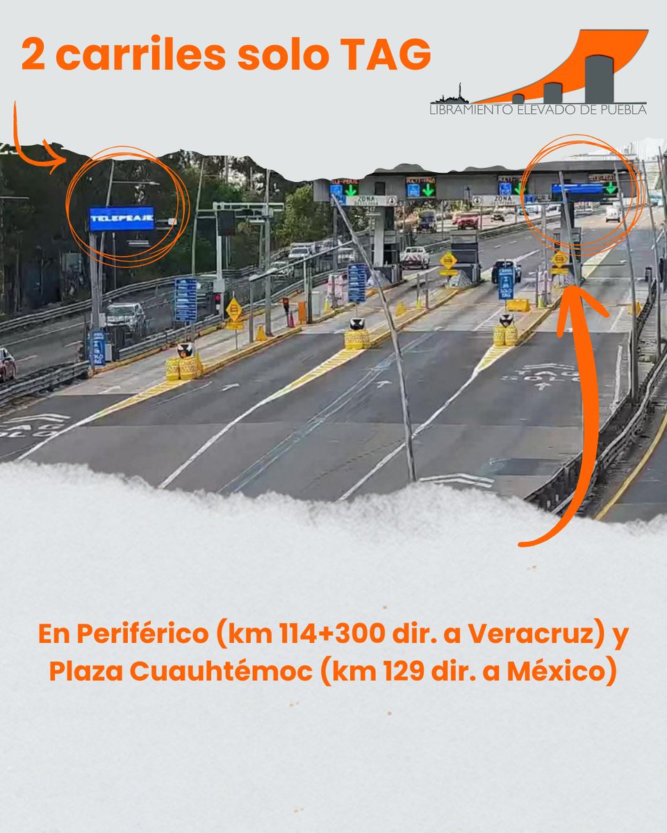 ELEVADOPUEBLA's tweet image. #LEP #carrilesexclusivos #TAG #másrápido #sinparar #PlazaPeriférico #PlazaCuauhtémoc clepsa.com/rutas_tarifas.…