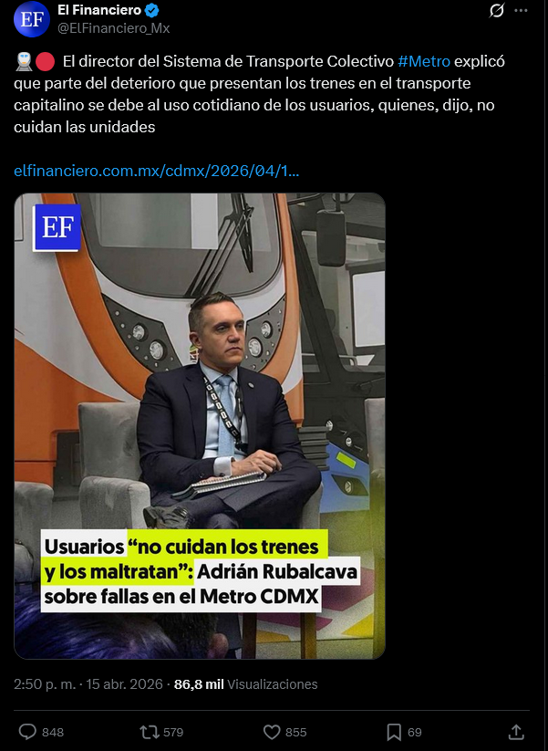 Por lo normal los delincuentes son bien mentirosos. Nomás vean a <a href="/AdrianRubalcava/">Adrián Rubalcava</a> el quesque director del <a href="/MetroCDMX/">MetroCDMX</a>