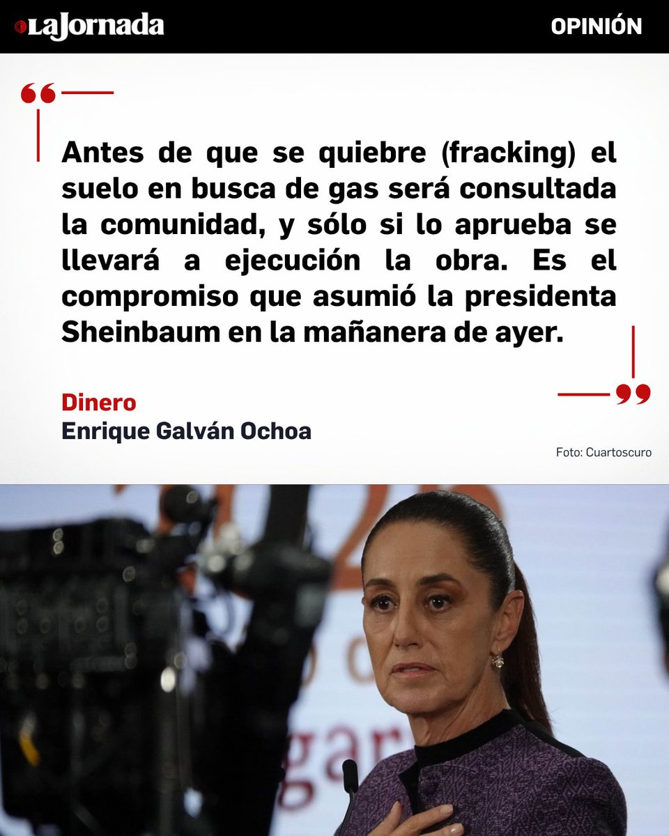 LaJornada's tweet image. #Dinero, columna de @galvanochoa

El país importa 75 por ciento del gas que consume y es de importancia vital que produzca más. La secretaria de Ciencia, Humanidades, Tecnología e Innovación, Rosaura Ruiz, presentó al think tank que deberá presentar las opciones técnicas más