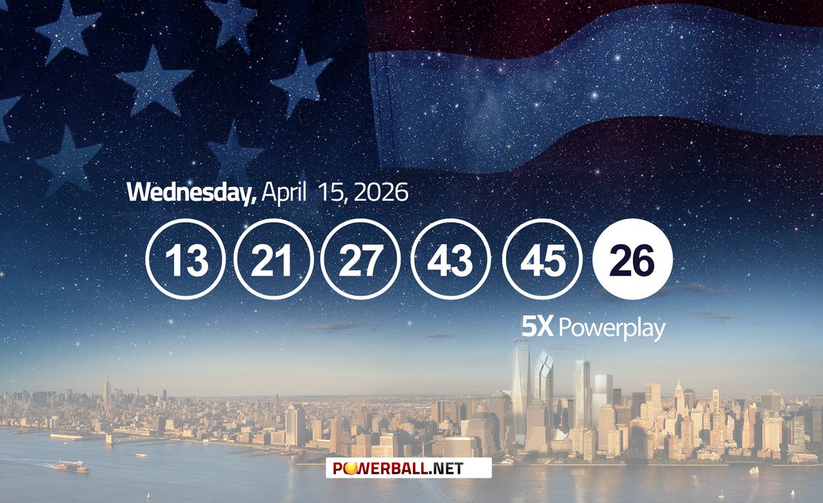 PowerballUSA's tweet image. 😮Wednesday's #Powerball draw had a massive 5X #PowerPlay multiplier. Were you one of the 80k+ who won a boosted prize?📈

🎆Tap for a results breakdown + #DoublePlay! 📊
powerball.net/numbers/2026-0…

#PowerballUSA #PowerballResults #results #lottery #wednesday #winning #rollover