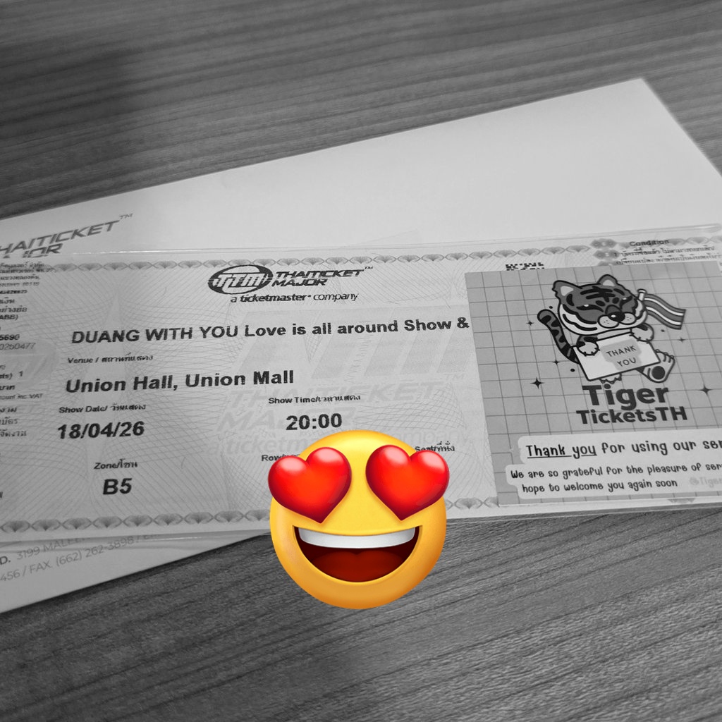 Thank you so much for helping me to get this ticket na kaaaa <a href="/Tiger_TicketsTH/">Tiger_TicketsTH🎫</a> 🫶