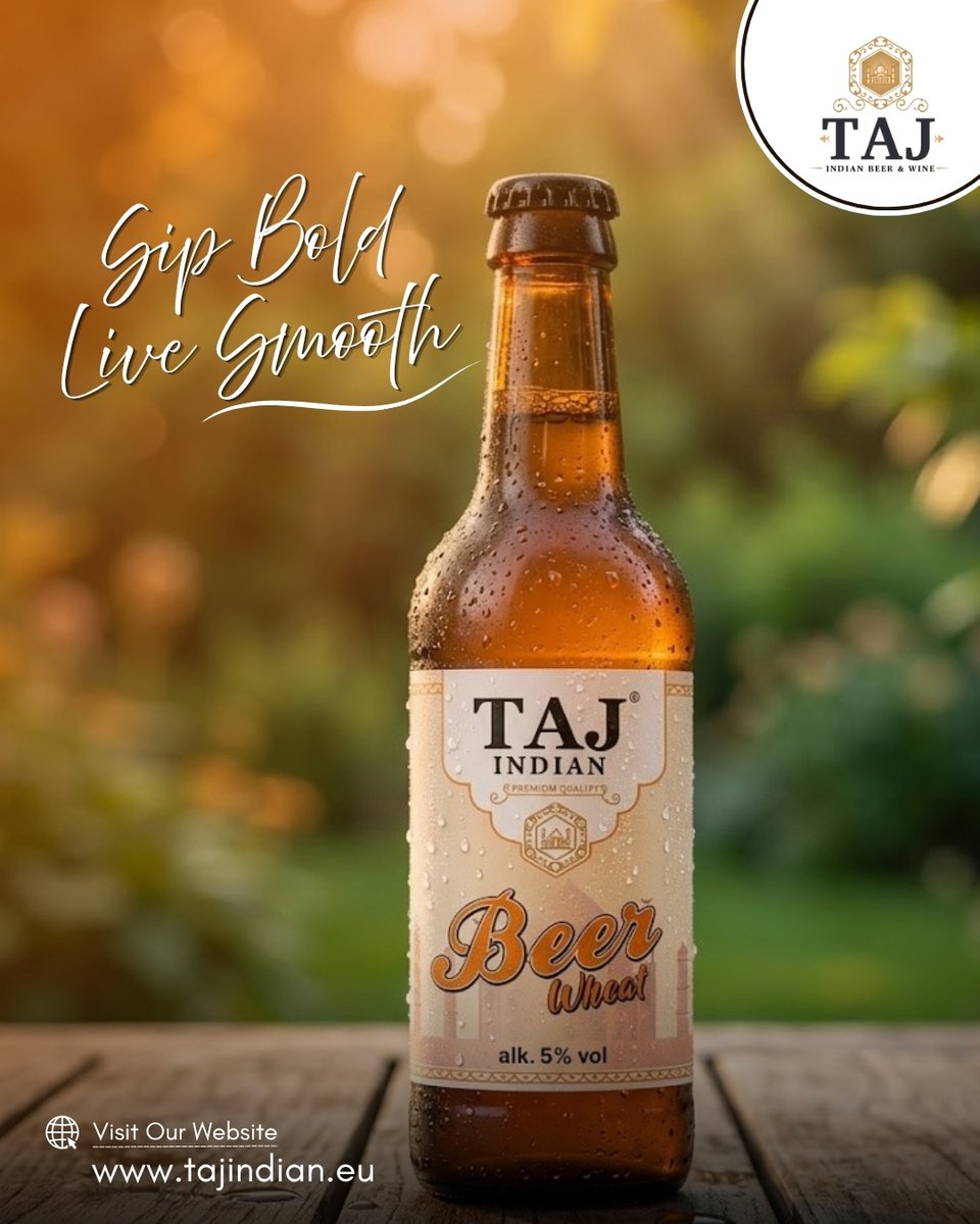 tajindiangroup1's tweet photo. Golden Hour Sips 🍺✨
Smooth wheat beer vibes, refreshing taste, perfect chill moments with friends under golden sunsets.🍻
#CraftBeer #BeerLovers #ChillModeOn #tajbeer #WheatBeer #FreshBrew #beergeek #beers #brewery #beertasting #beerfestival https://t.co/lcwDfidYzt