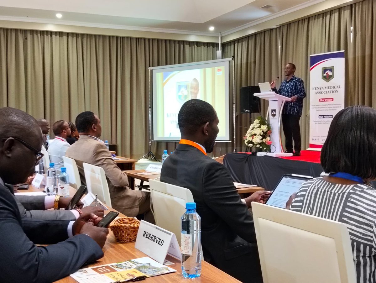 harmreductionke's tweet image. Dr. Simon Kigondu, outgoing KMA President, at #KMA2026. Thank you for your service and commitment to Kenyan doctors. #THR Mbappe Sudi