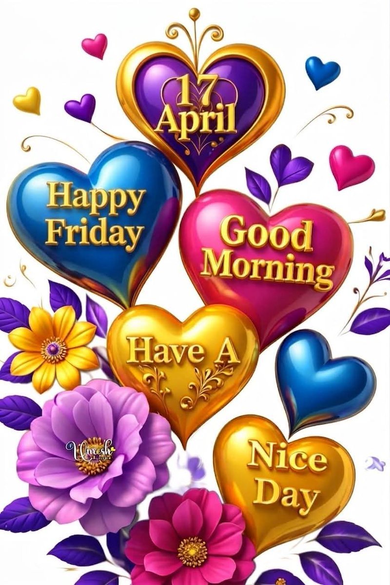shalinigudiya's tweet image. Good morning, everyone! ☀️
I hope you all have a wonderful Friday today, April 17th! 🦋 Let's make it a fantastic day. 🌷 Wishing you all the best! 🦜 
#GoodMorning 🌻🌱
#Happy Friday 🪴🪻🌹