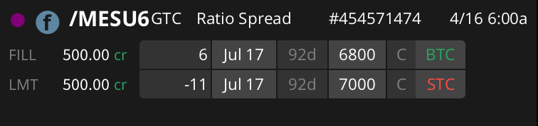 Punished_Pixels's tweet photo. HRST - Entered this call back ratio on MES for JUL for 54 $, closed it for 500$ credit. Made a nice 2.7K on this insane melt up.
#lizjny https://t.co/T2zdWQbdmg