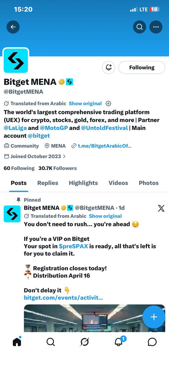 demiii_o1's tweet photo. @BitgetMENA Congrats on the launch of Bitget IPO Prime ๐ A bold and standout move from one of the worldโs leading platforms.
Tagging the squad ๐ช
@zikyweb3
@GLOOMY910
@kodak_trades
#BitgetMENA https://t.co/lHuZ3yDKGw