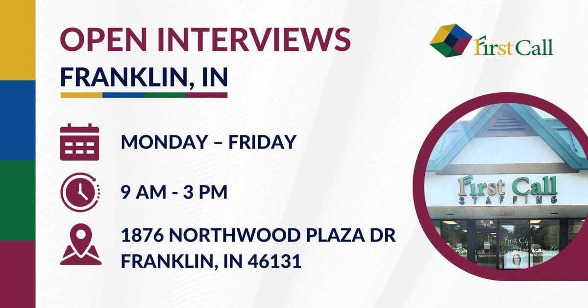 First Call Open Interviews!