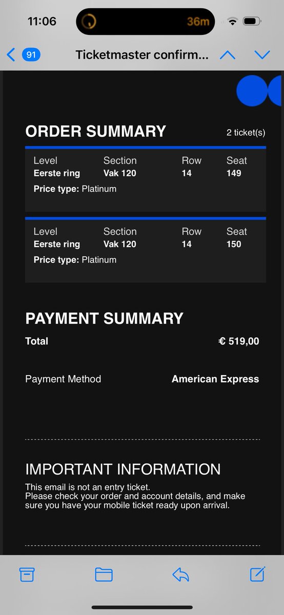 MrsGernader's tweet photo. Selling 2 tickets to Harry Styles in Amsterdam May 29th! Hoping to get what I paid for them. They are pretty good seats ☺️ very very sad to be missing it! #harrystyles #togethertogethertour #harrystylestickets https://t.co/JBrdvFiXS1